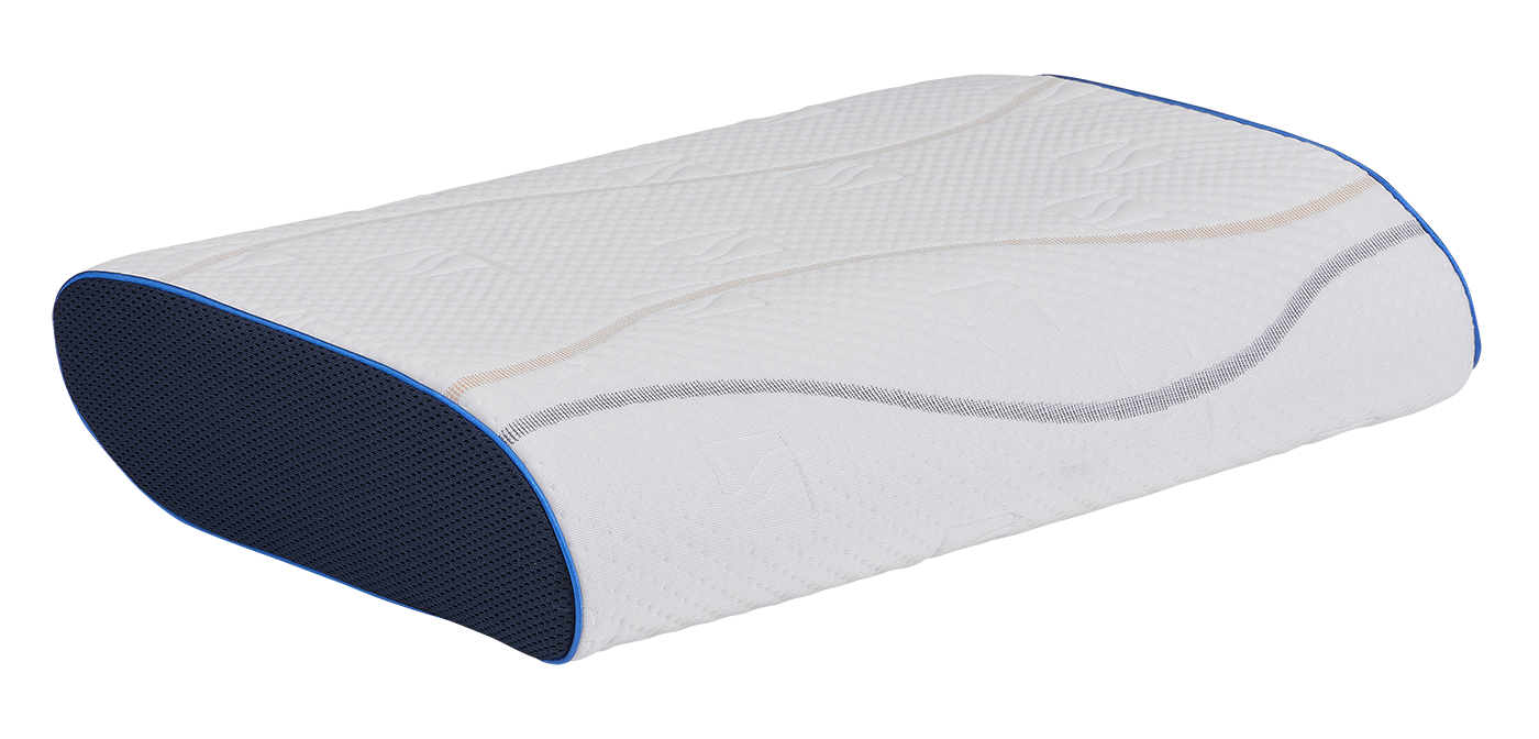 M line Pillow You Blauw