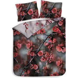 Heckett & Lane - Ruma Dekbedovertrek - Katoen - Plum Red