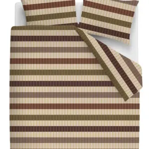 Bedding House - Bo Dekbedovertrek - 100% Katoen flanel - Terra